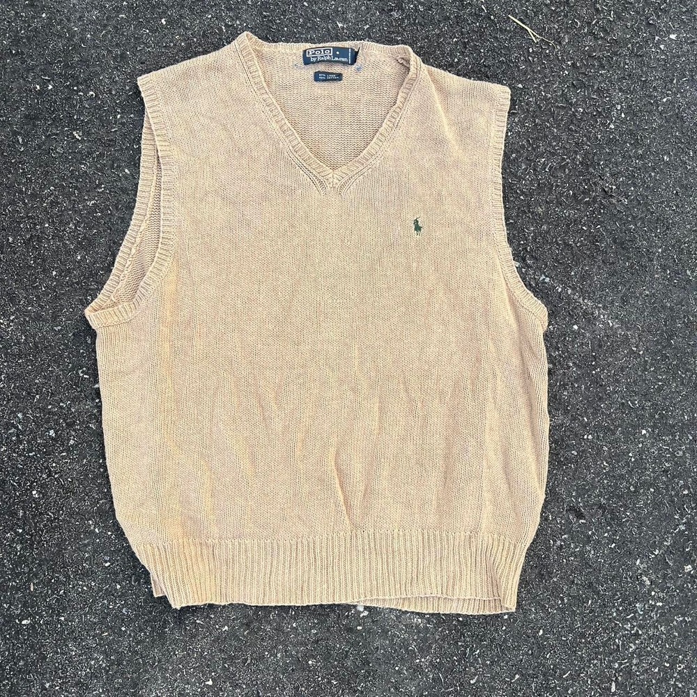 1990s Polo Ralph Lauren V Neck Sweater size XL
